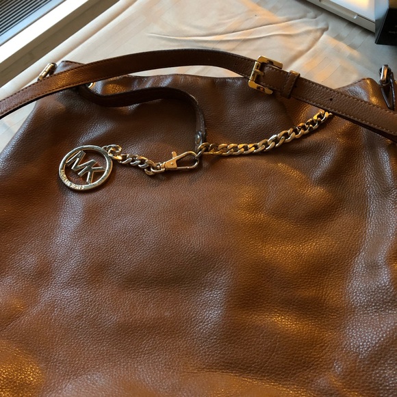 Michael Kors Hobo Crossbody Brown Leather Bag